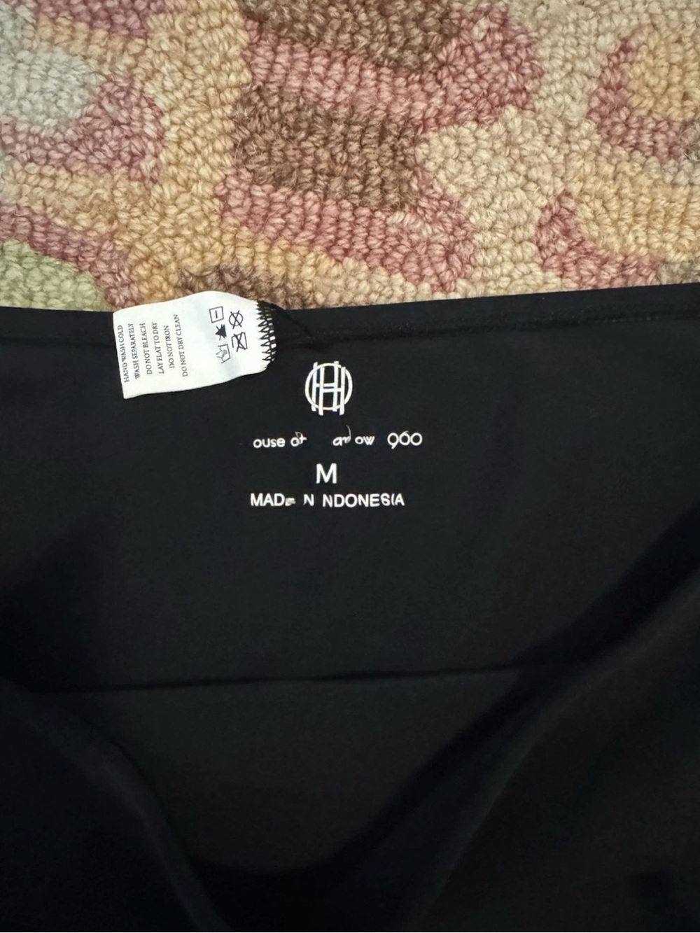 House Of Harlow Size Medium Bathing Suit Bottoms High Waited Black - Picture 3 of 3
